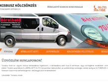 Tablet Screenshot of kisbuszkolcsonzes.hu